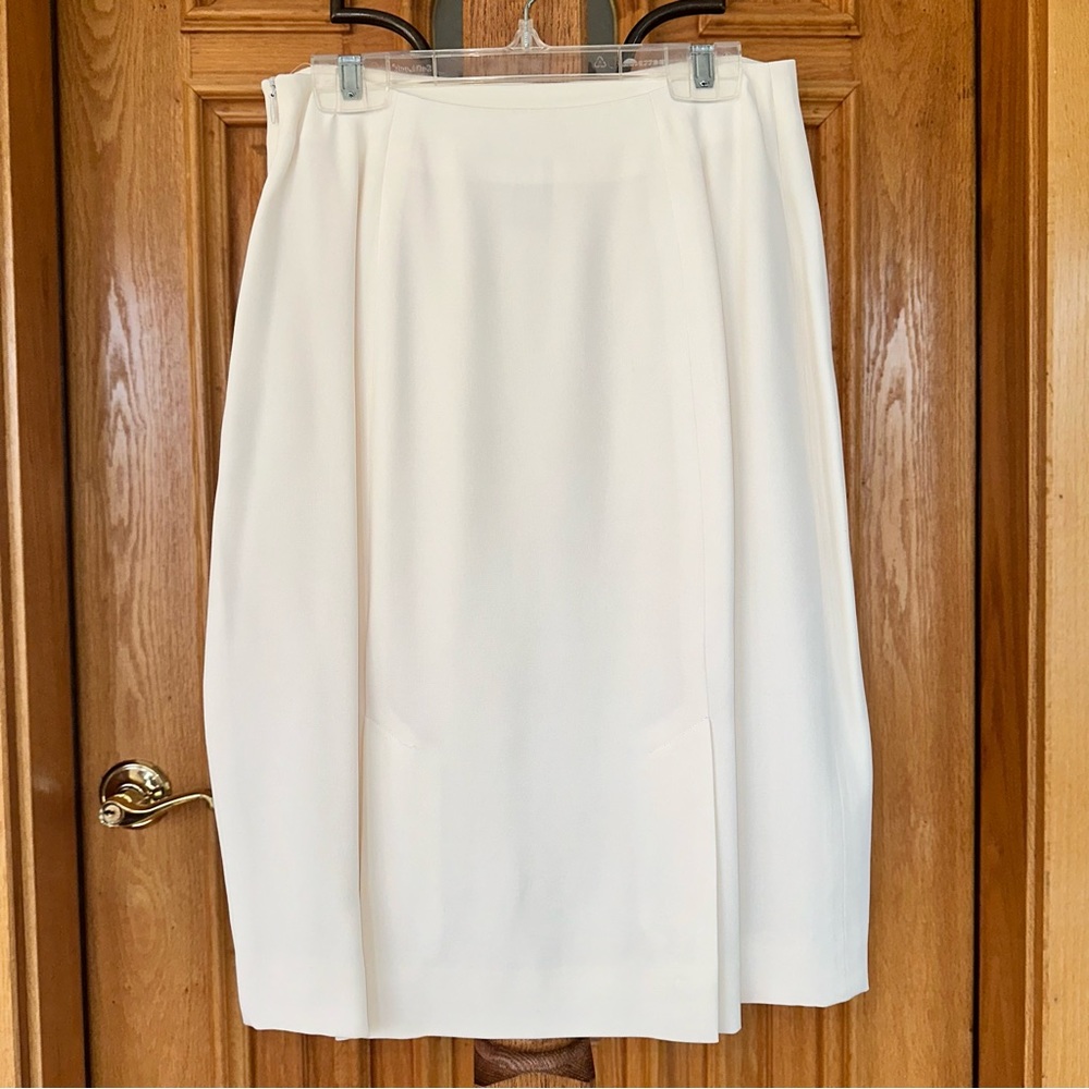 LIZ CLAIBORNE COLLECTION 2-piece garment jacket blazer skirt 100% silk size 4 - Picture 6 of 16